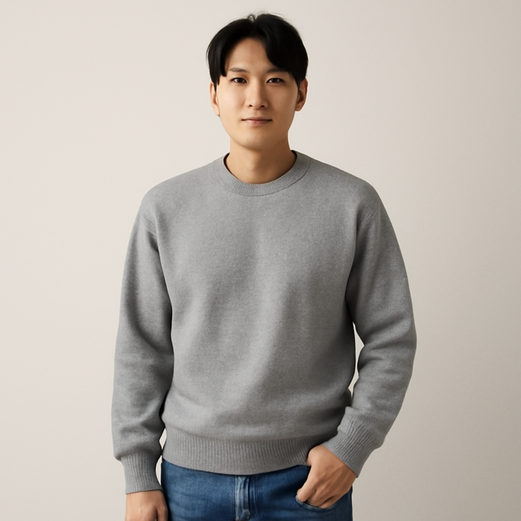 남성무지맨투맨 대표 이미지